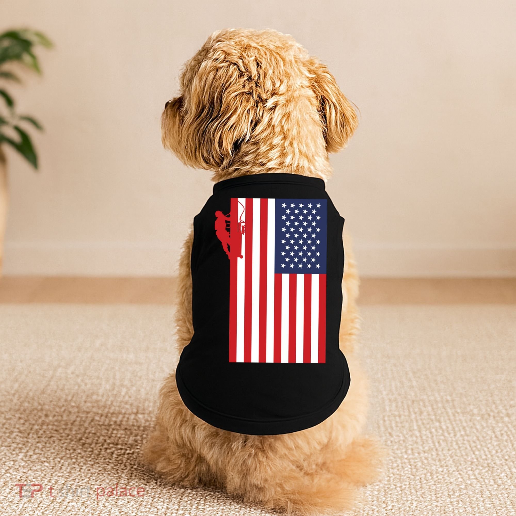 American Lineman Doggie Tank