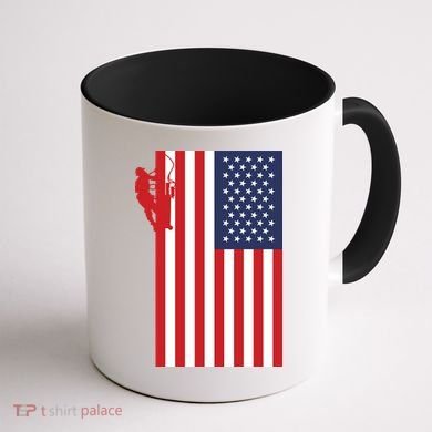 American Lineman Coffee Mug back