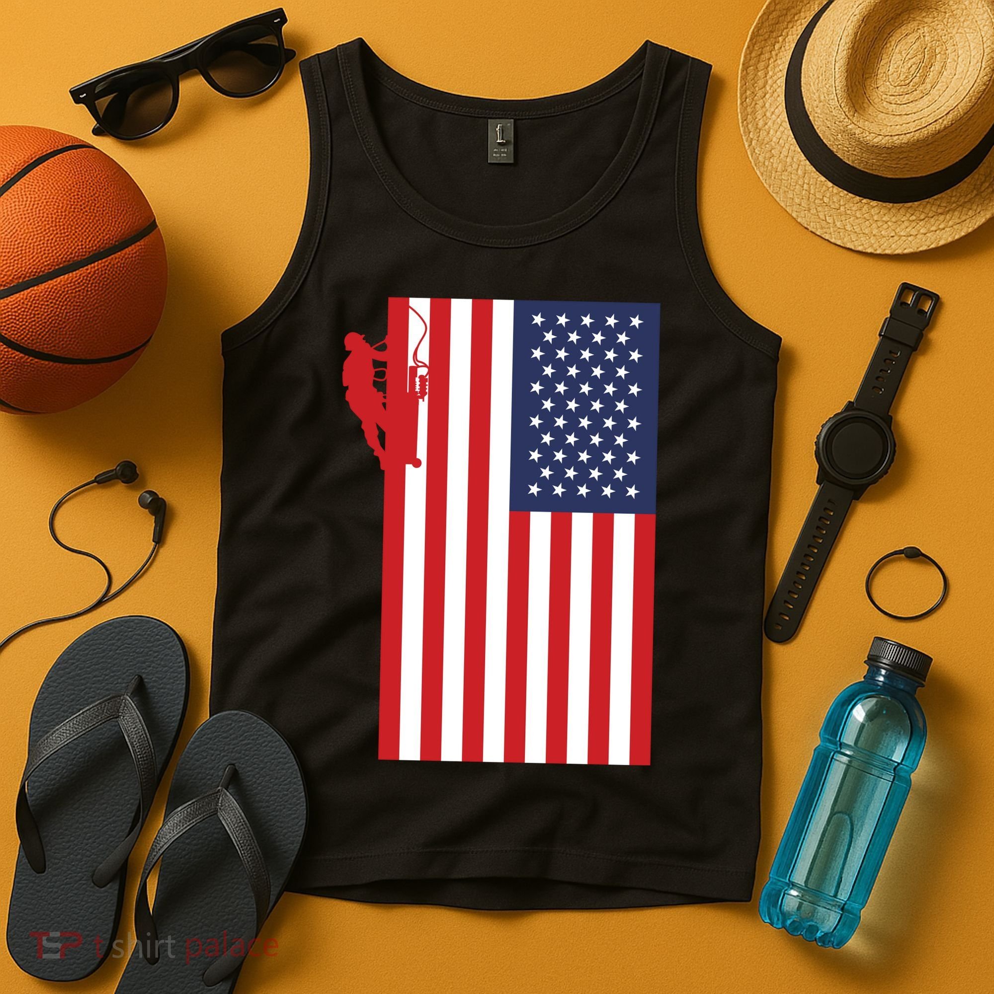 American Lineman Tank Top