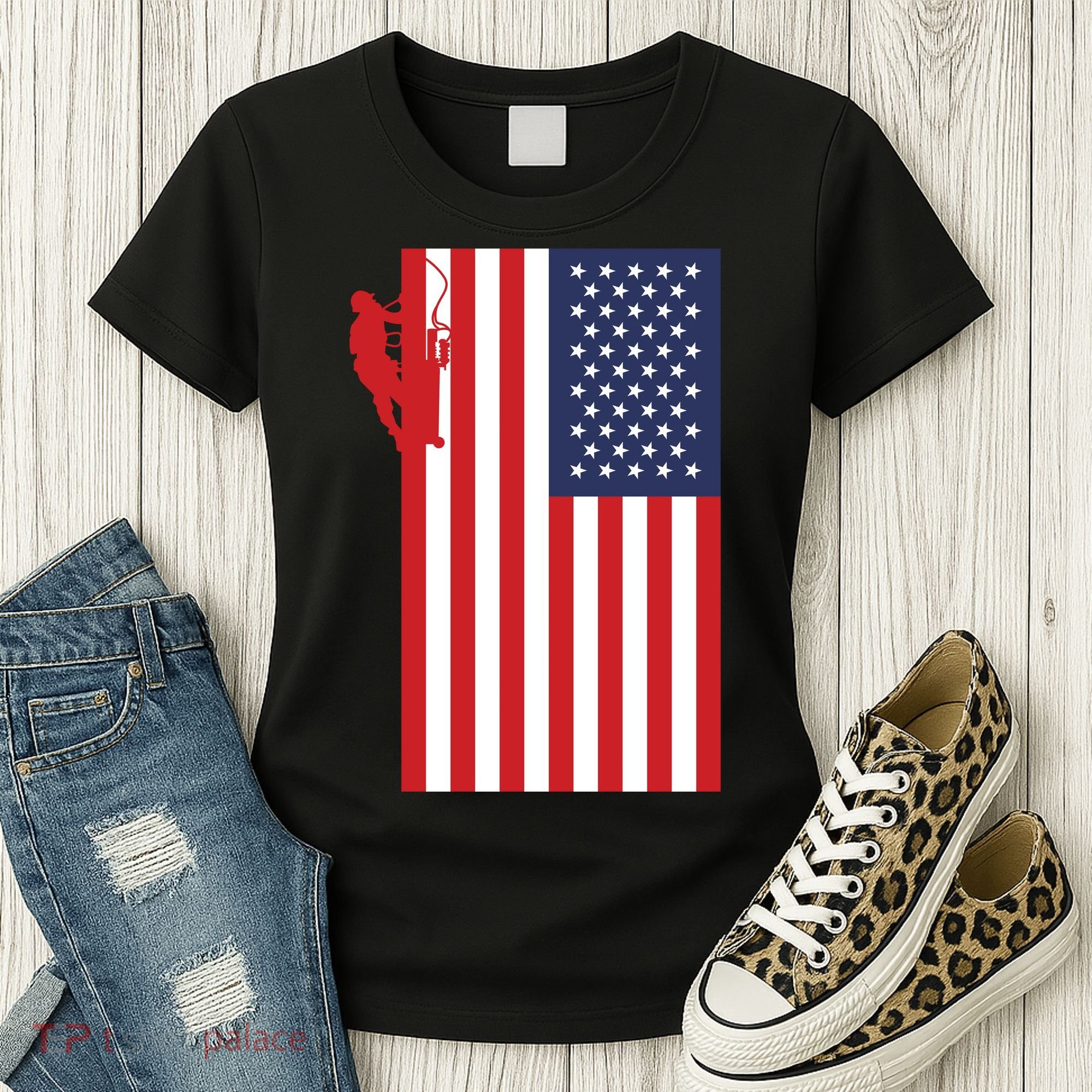 American Lineman Women's T-Shirt