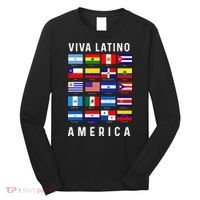 All Latin American Flags Countries Viva Latino America Long Sleeve Shirt thumb 0