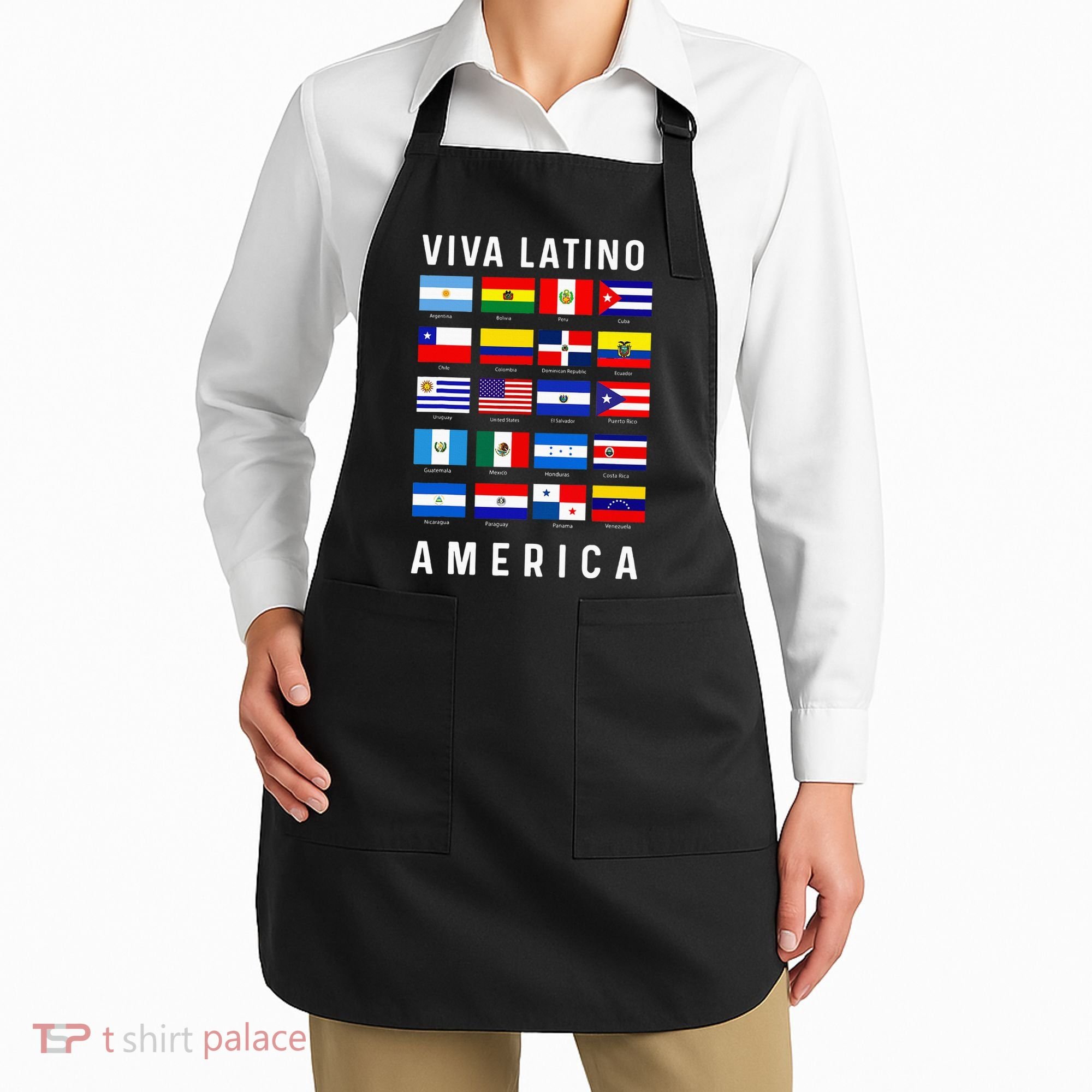 All Latin American Flags Countries Viva Latino America Apron