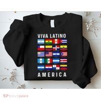 All Latin American Flags Countries Viva Latino America Sweatshirt thumb 2