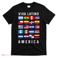 All Latin American Flags Countries Viva Latino America T-Shirt thumb 0