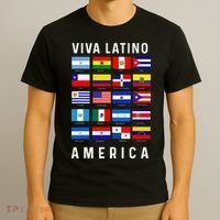 All Latin American Flags Countries Viva Latino America T-Shirt thumb 3