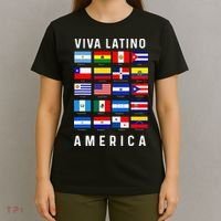 All Latin American Flags Countries Viva Latino America T-Shirt thumb 4