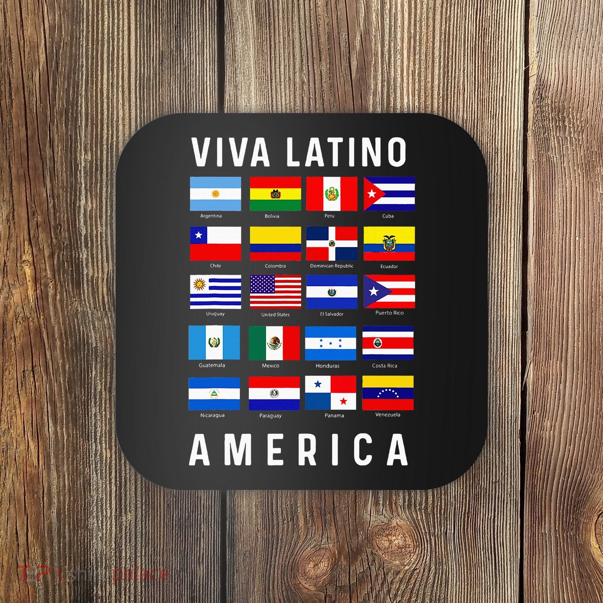 All Latin American Flags Countries Viva Latino America Coaster