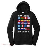 All Latin American Flags Countries Viva Latino America Women's Hoodie thumb 0