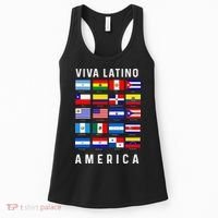 All Latin American Flags Countries Viva Latino America Women's Tank Top thumb 0
