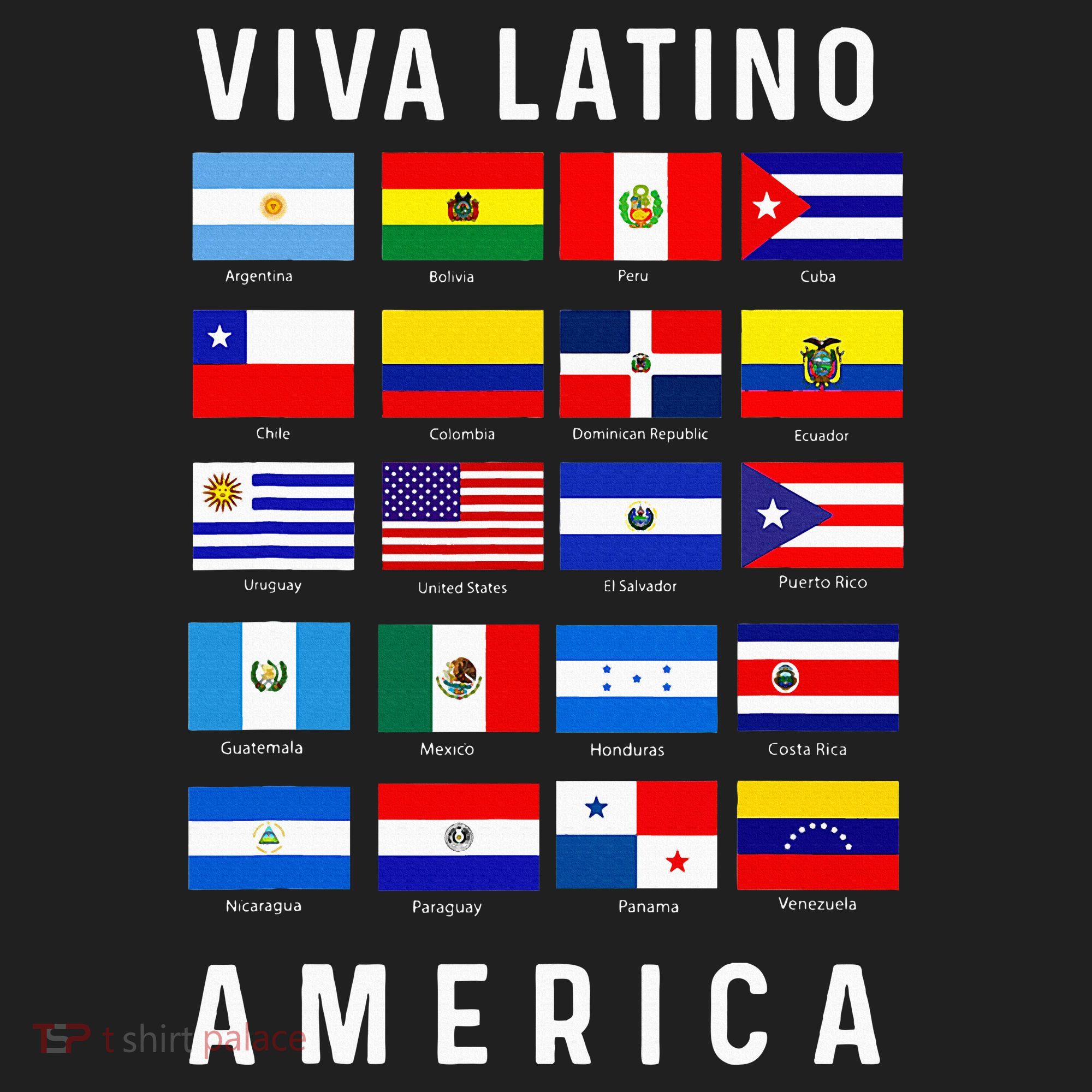 All Latin American Flags Countries Viva Latino America Hat