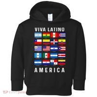 All Latin American Flags Countries Viva Latino America Toddler Hoodie thumb 0