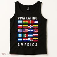All Latin American Flags Countries Viva Latino America Tank Top thumb 2