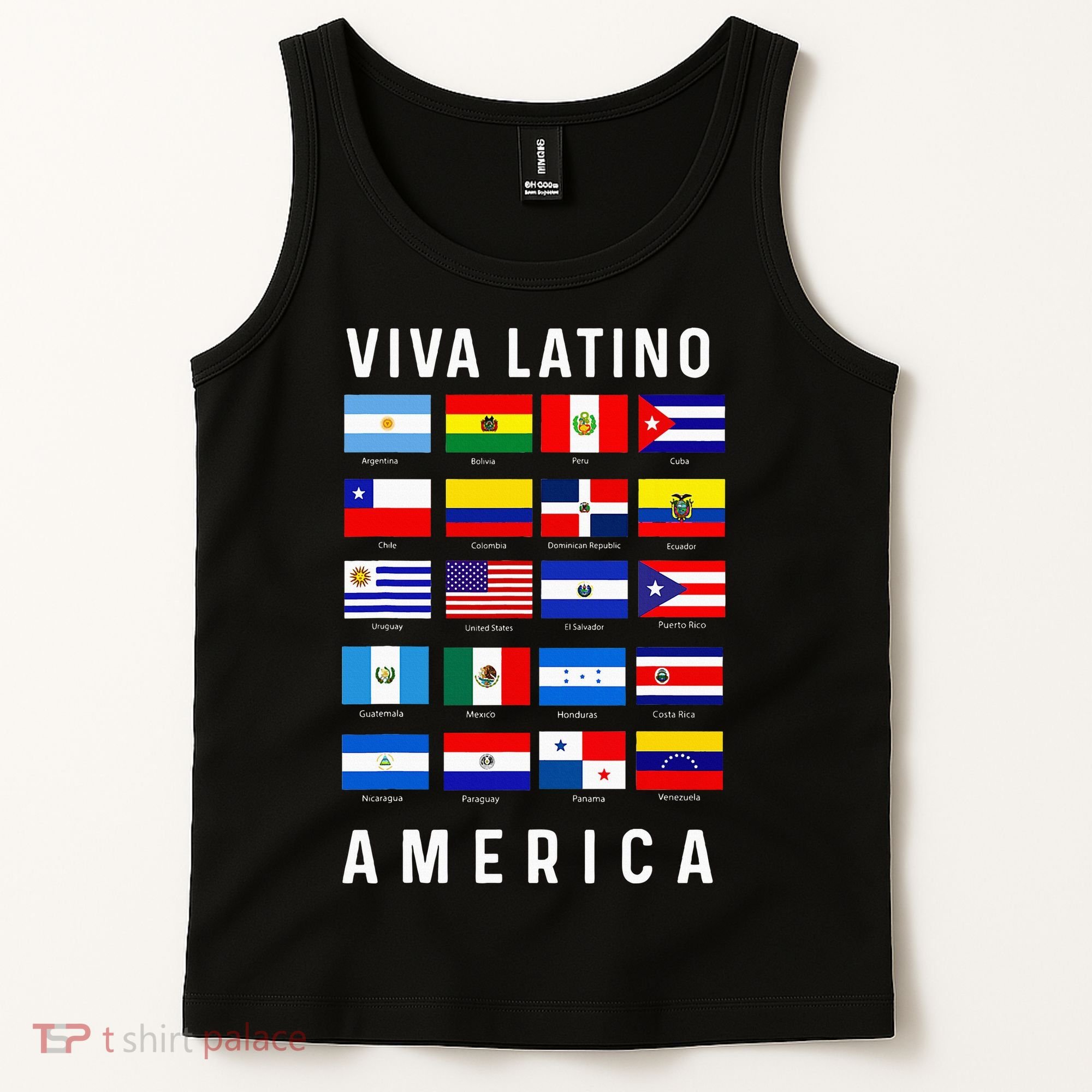 All Latin American Flags Countries Viva Latino America Tank Top