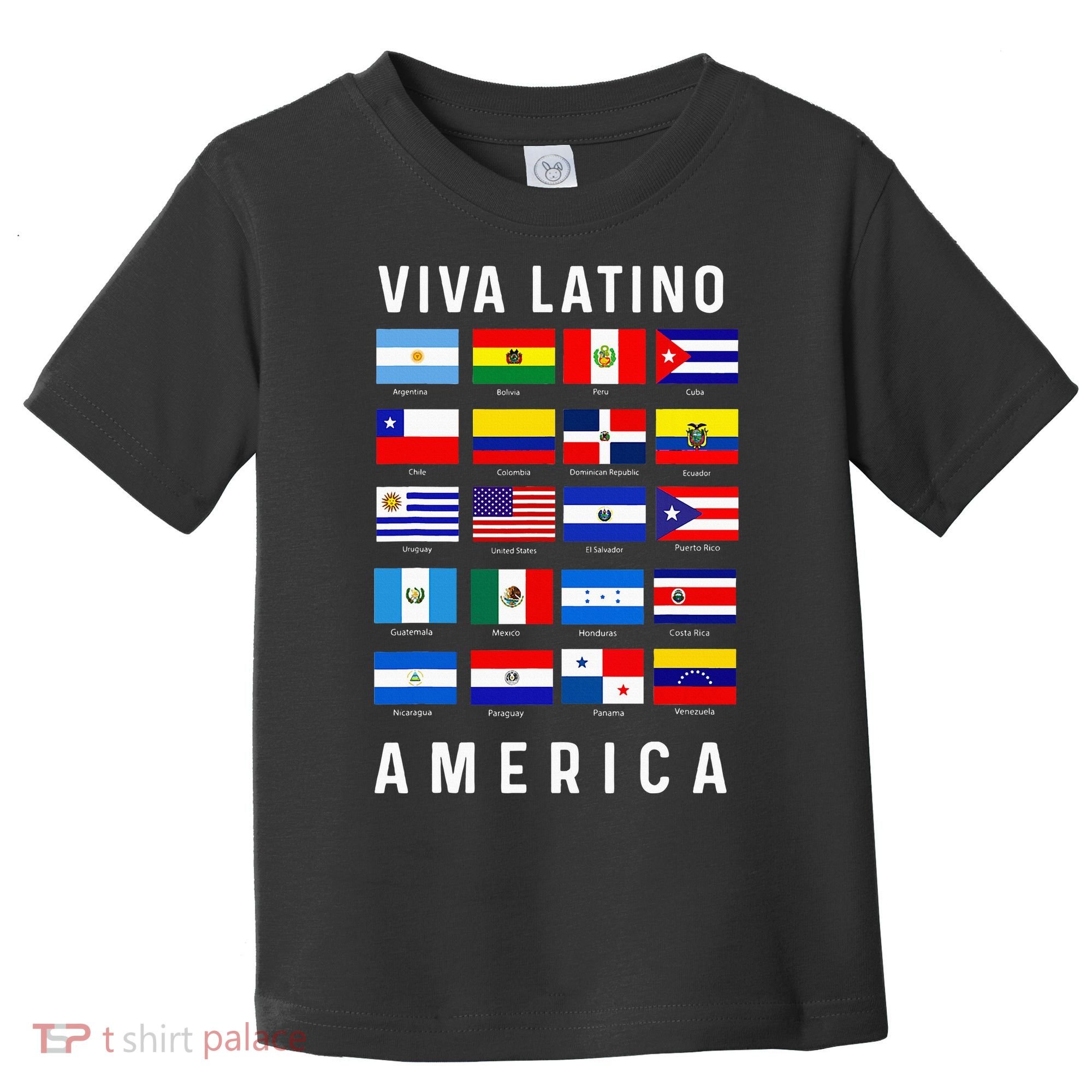 All Latin American Flags Countries Viva Latino America Toddler T-Shirt