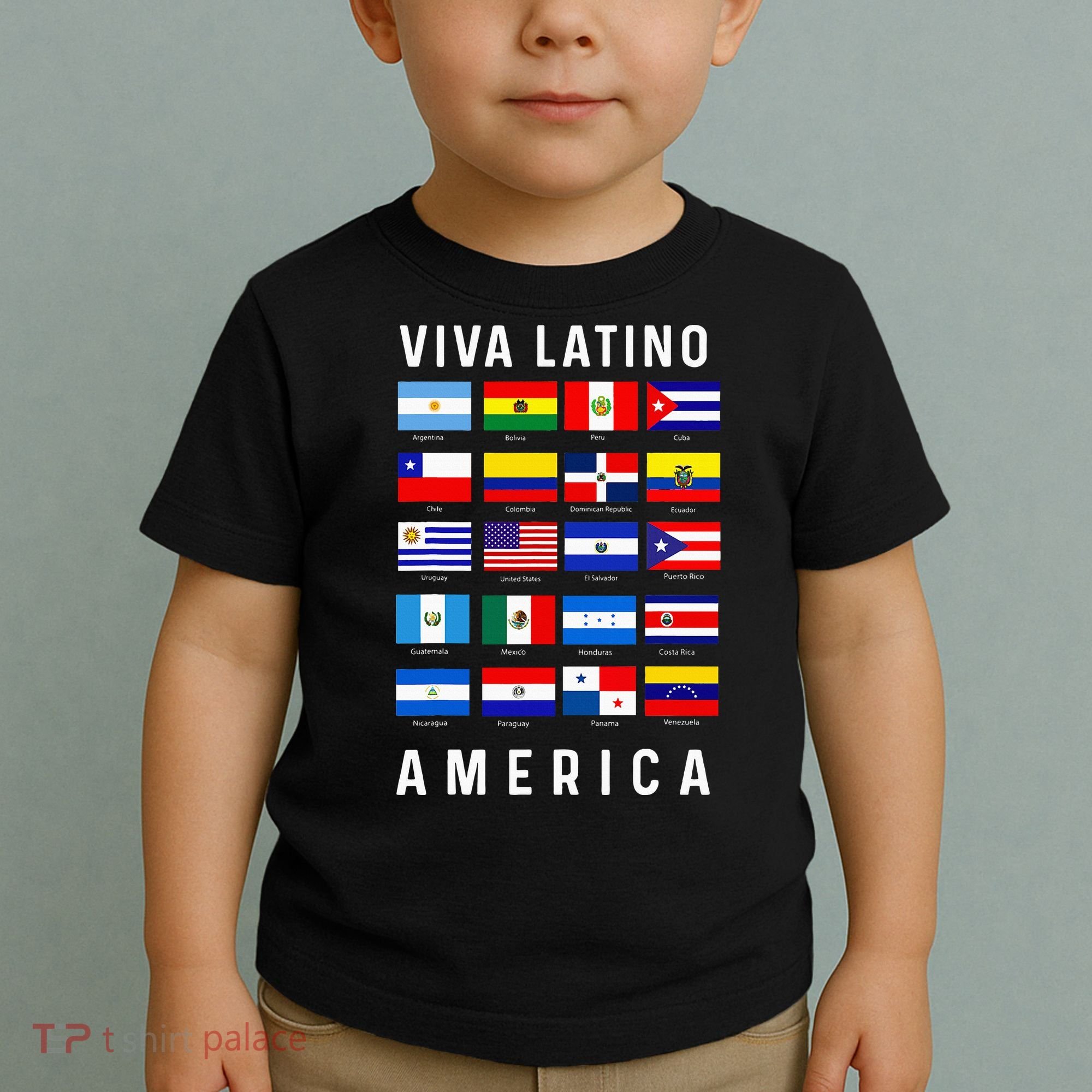 All Latin American Flags Countries Viva Latino America Toddler T-Shirt