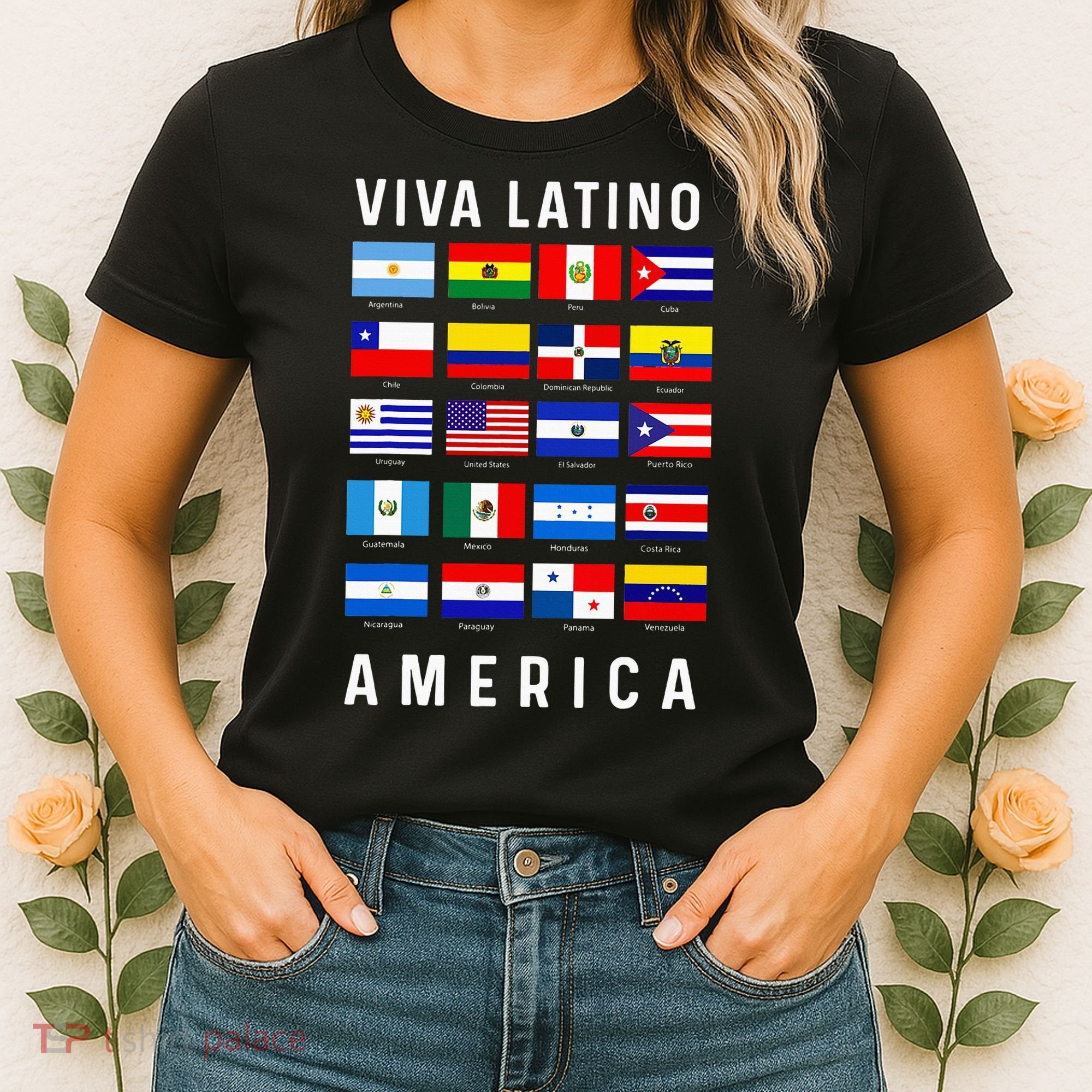 All Latin American Flags Countries Viva Latino America Women's T-Shirt