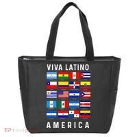 All Latin American Flags Countries Viva Latino America Tote Bag thumb 0