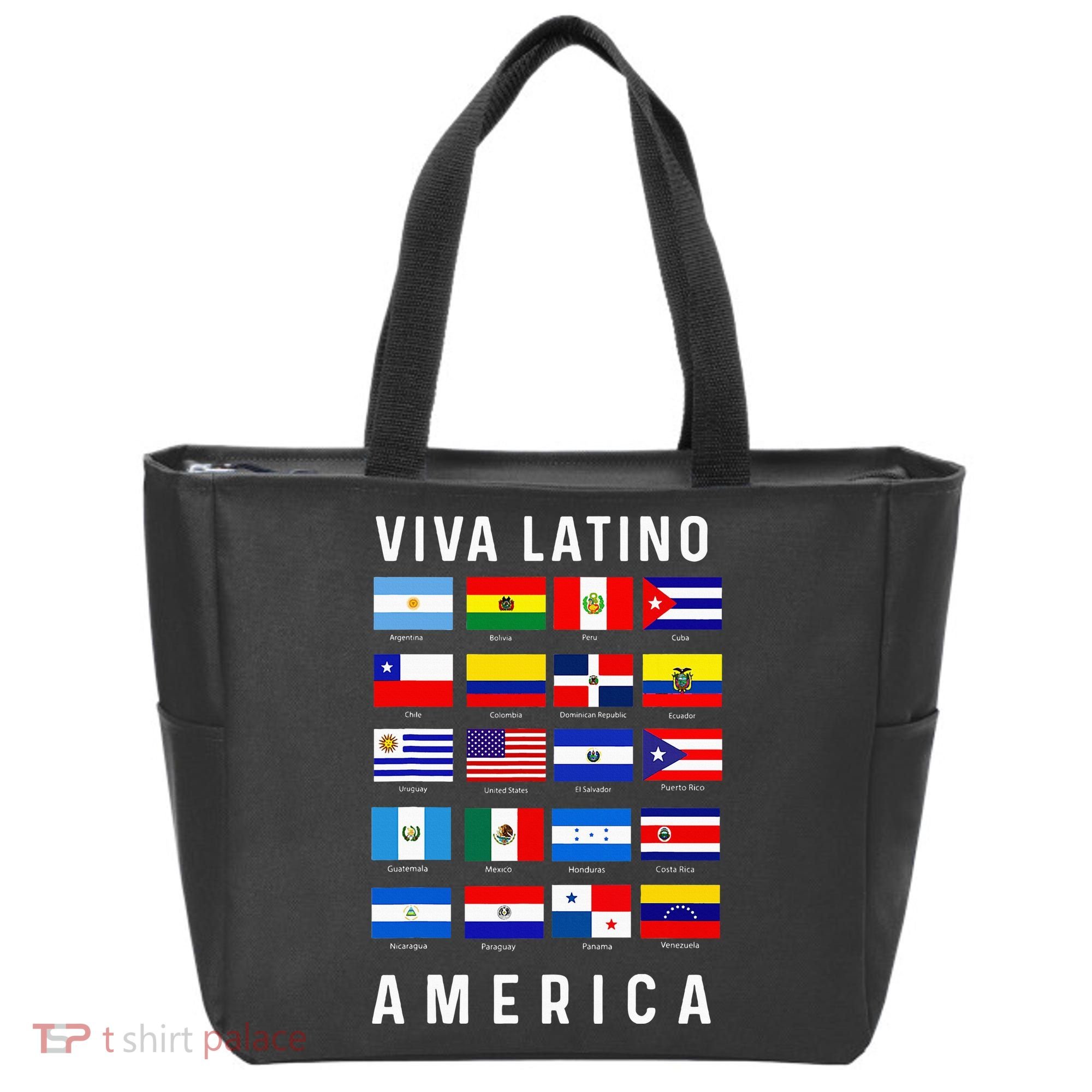 All Latin American Flags Countries Viva Latino America Tote Bag