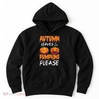 Autumn Leaves And Pumpkins Please Hoodie thumb 0