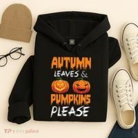 Autumn Leaves And Pumpkins Please Hoodie thumb 4