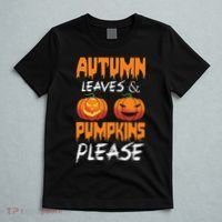 Autumn Leaves And Pumpkins Please T-Shirt thumb 5