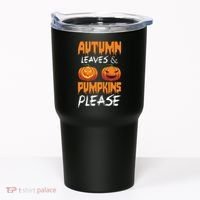 Autumn Leaves And Pumpkins Please Tumbler thumb 0