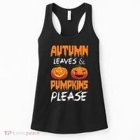 Autumn Leaves And Pumpkins Please Women's Tank Top thumb 0