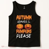 Autumn Leaves And Pumpkins Please Tank Top thumb 2