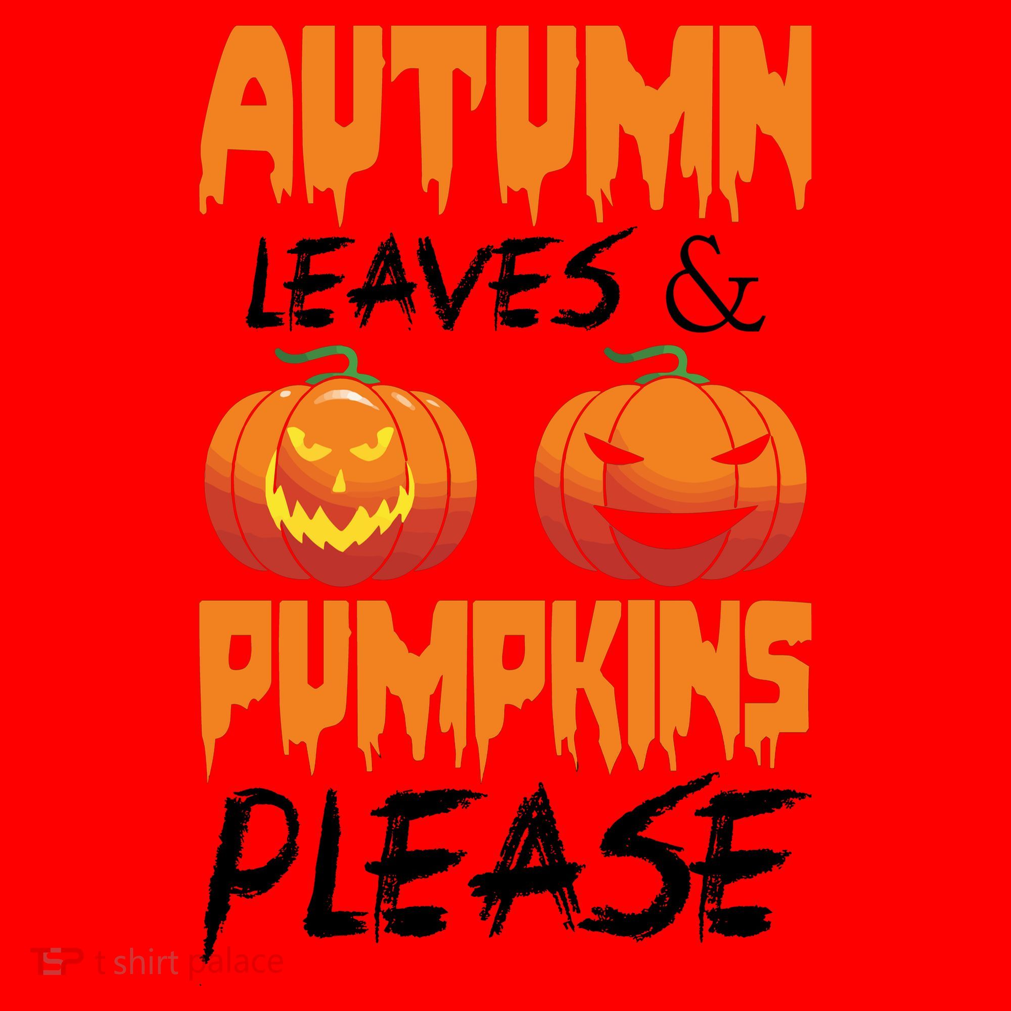 Autumn Leaves And Pumpkins Please Santa Hat