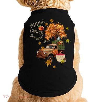 Autumn Leaves and Truck Design Apple Cider Everything Fall Doggie Tank