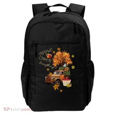 Autumn Leaves and Truck Design Apple Cider Everything Fall Backpack