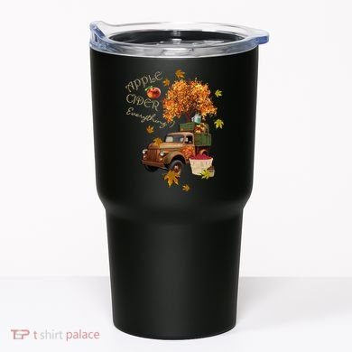 Autumn Leaves and Truck Design Apple Cider Everything Fall Tumbler