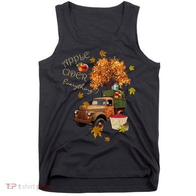 Autumn Leaves and Truck Design Apple Cider Everything Fall Tank Top