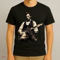 Abraham Lincoln Abe Playing Guitar Vintage T-Shirt thumb 3