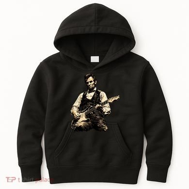 Abraham Lincoln Abe Playing Guitar Vintage Kids Hoodie