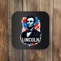Abraham Lincoln American USA Portrait  Coaster thumb 0