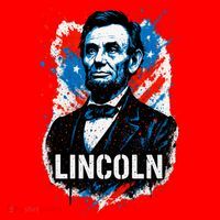 Abraham Lincoln American USA Portrait  Santa Hat thumb 1