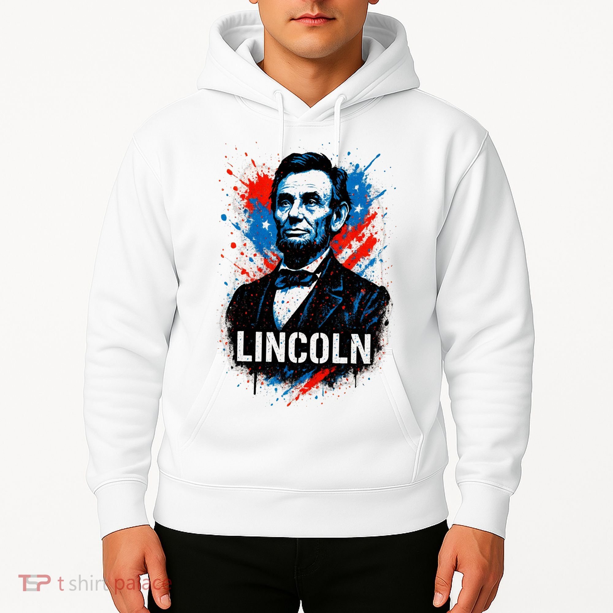 Abraham Lincoln American USA Portrait  Hoodie