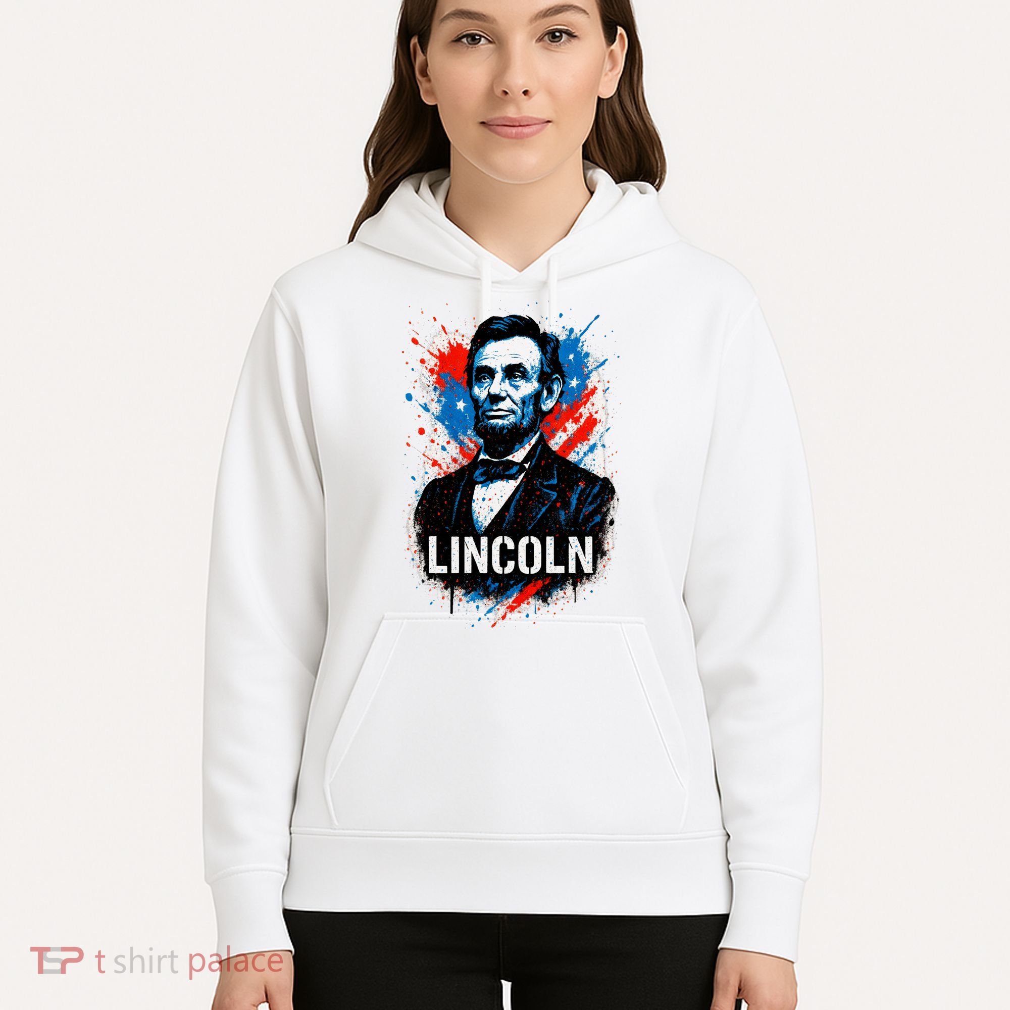 Abraham Lincoln American USA Portrait  Hoodie