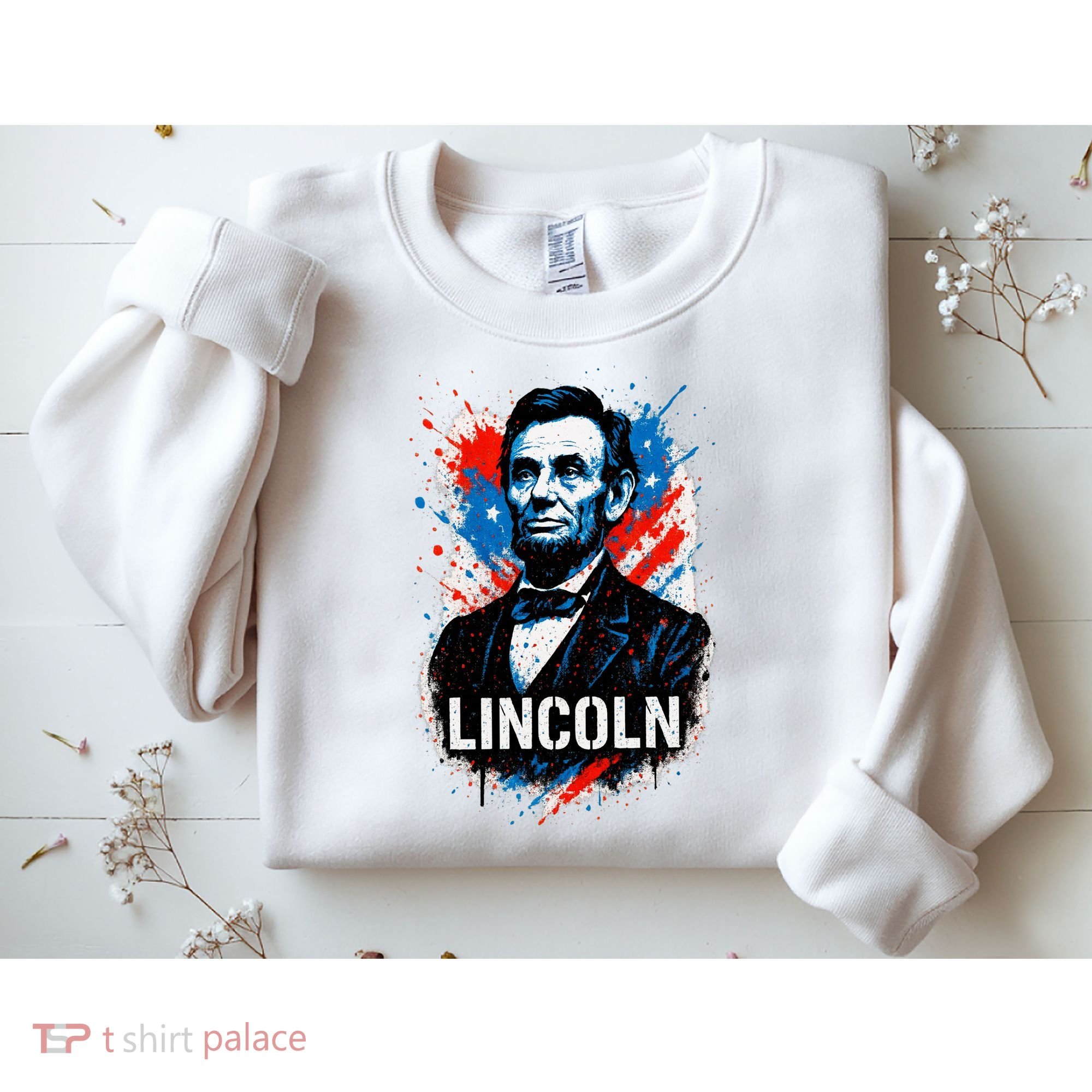 Abraham Lincoln American USA Portrait  Sweatshirt