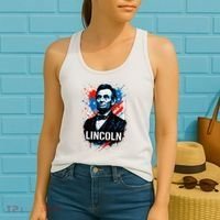 Abraham Lincoln American USA Portrait  Women's Tank Top thumb 2