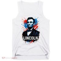 Abraham Lincoln American USA Portrait  Tank Top thumb 0