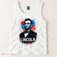 Abraham Lincoln American USA Portrait  Tank Top thumb 2