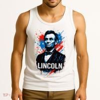 Abraham Lincoln American USA Portrait  Tank Top thumb 3