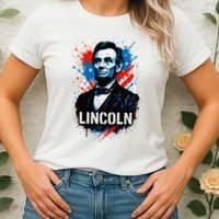 Abraham Lincoln American USA Portrait  Women's T-Shirt thumb 2