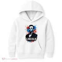 Abraham Lincoln American USA Portrait  Kids Hoodie thumb 0