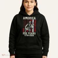 Abraham Lincoln Abe Playing Guitar 250 Years 1776-2026 Hoodie thumb 5