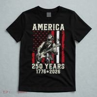 Abraham Lincoln Abe Playing Guitar 250 Years 1776-2026 T-Shirt thumb 5