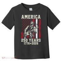 Abraham Lincoln Abe Playing Guitar 250 Years 1776-2026 Toddler T-Shirt thumb 0