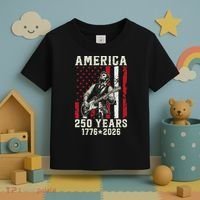 Abraham Lincoln Abe Playing Guitar 250 Years 1776-2026 Toddler T-Shirt thumb 3